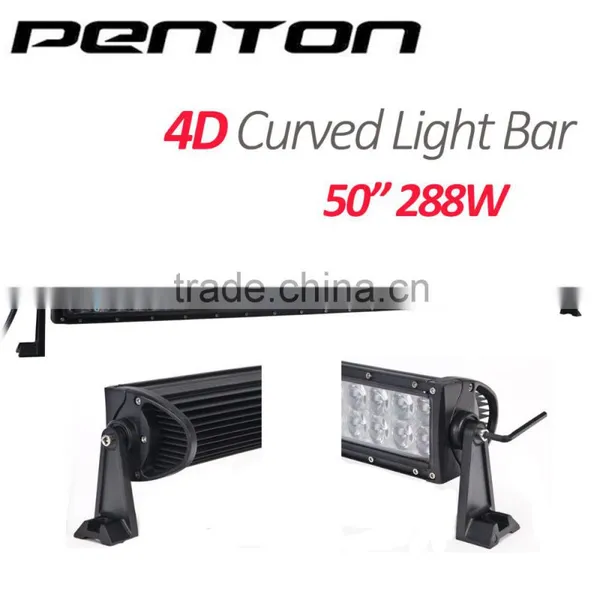 Penton 4X4 Curved 288w 50 Inch 4D Led Light Bar Offroad LightBar for Automobiles