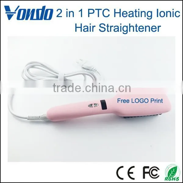 VONDO 2 in 1 PTC Heating Ionic Hair Straightener Comb photo-6