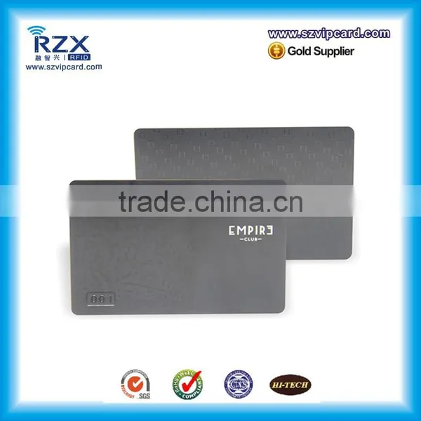 85.5*54*0.35mm Stainless Steel Matte Black Business Card Metal Card photo-6