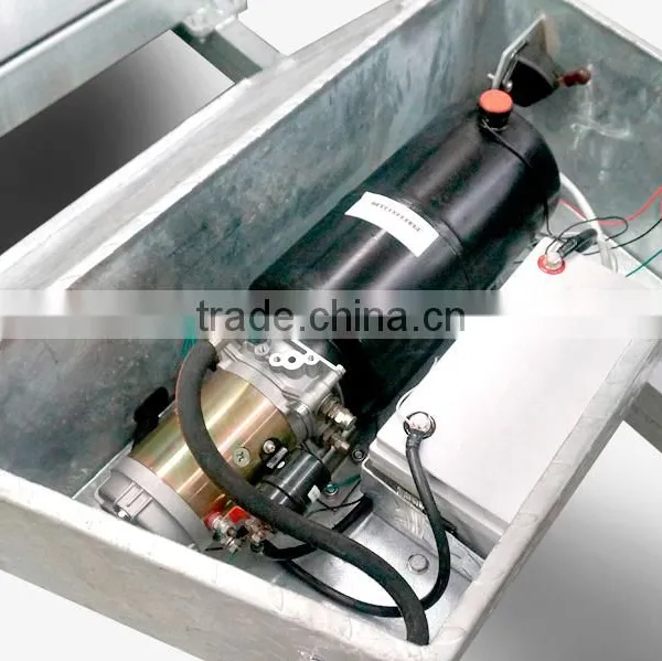12x5ft Hot Dipped Galvanized 3.5 Ton Heavy Duty Hydraulic Tipper Box Trailer photo-5