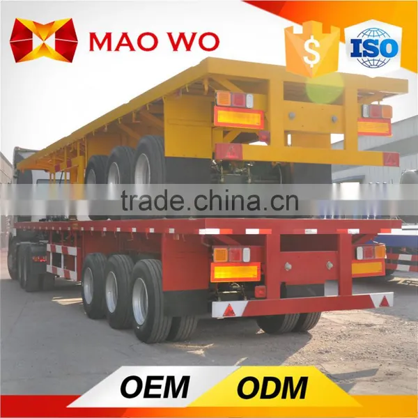 Tri-axle Low Skeleton Semi Trailer , Container Chassis Trailer photo-5
