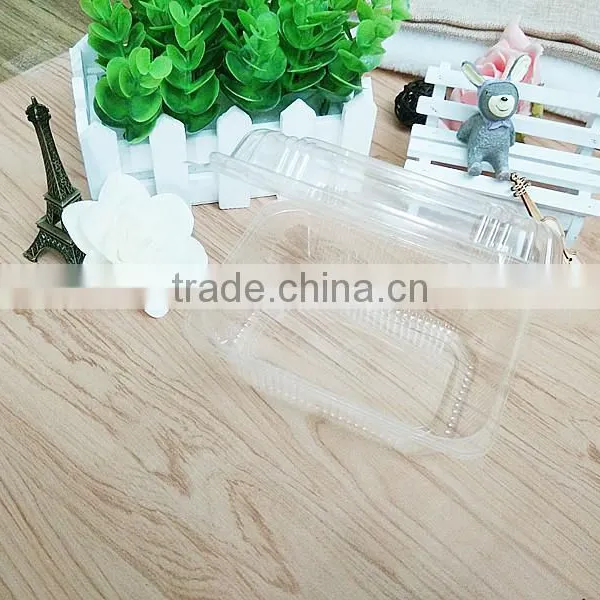 OPS Clear Clamshell Disposable Plastic Containers With Hinged Lids photo-2