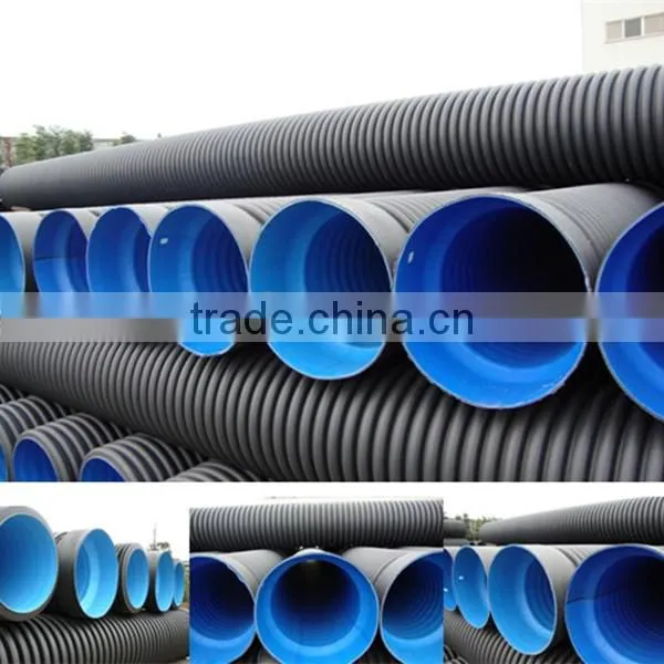 HDPE DWC Underground Drainage System Double Wall Corrugated Drainage Pipe photo-2