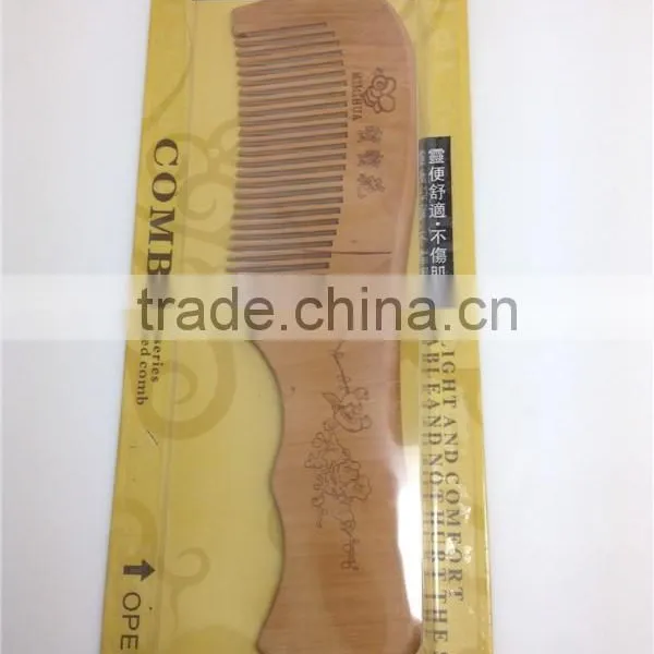 100%Nature Peach Wooden Combs 17.2*4.2 photo-2