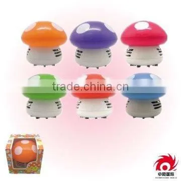 Wholesale Portable Lovely Mushroom Plastic Office Mini Table Vacuum Cleaner photo-2