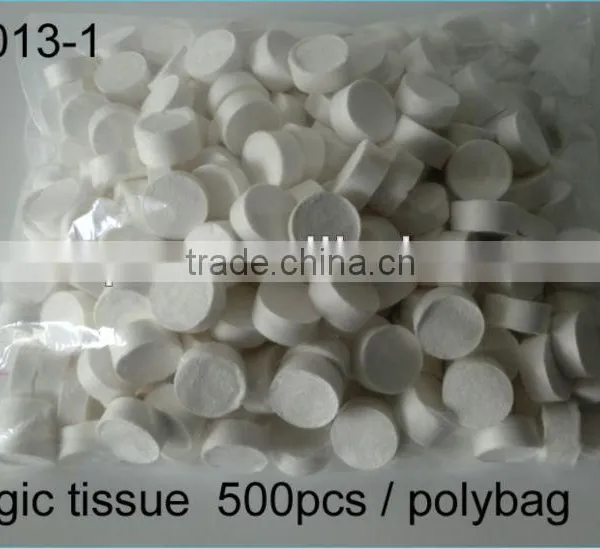 2016 Refreshing Compressed Magic Coin Wet Wipe Tissue With Bulk Bag Packing photo-2