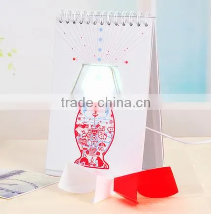 Creative USB Calendar Shaped LED Page by Page Lamp photo-3