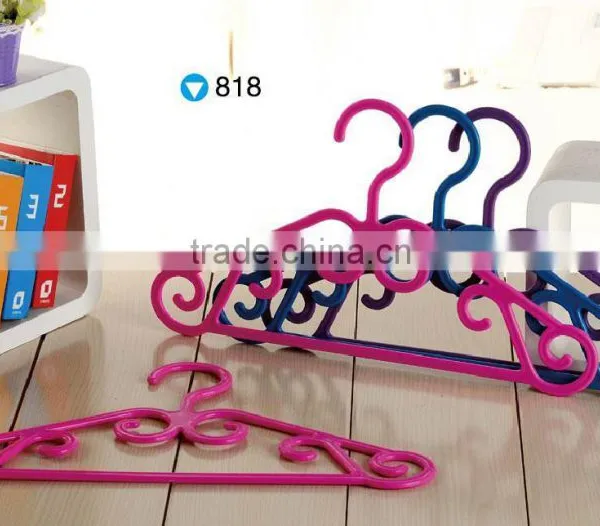 Plastic Colored Garment Hanger 5pcs/set photo-4