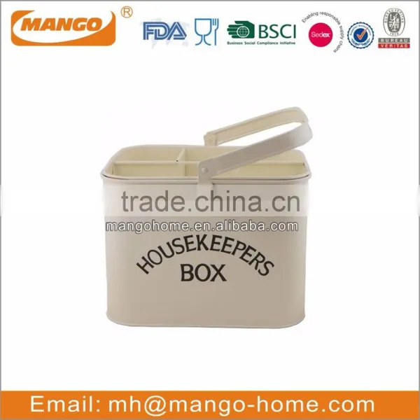 Black Tools Foldable Handle Metal Storage Basket photo-5