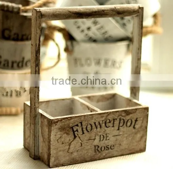 New Style Wooden Flower Pot for Home Decoration photo-2