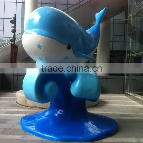 Fiberglass Playground Display Dolphin Sculpture Statue photo-4