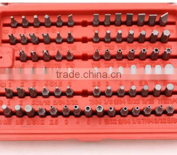 100pcs Screwdriver Bits Set Torx Slotted Phillips Hex Pozidriver Spllne Robertson SPneer Cluth Bits Tri-wing Socket Driver Bit photo-3
