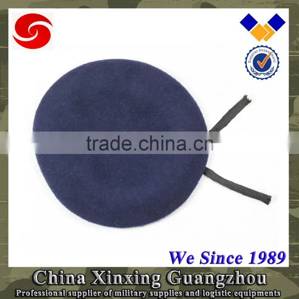 Beret Factory Supply Leather Headband French Wool Beret for Men Army Soldier Officer photo-4
