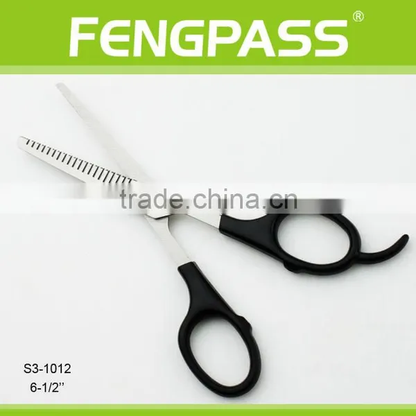 S3-1012 6-1/2" Inch 2CR13 Stainless Steel With ABS Handle Double Thinning Hair Cutting Scissors photo-2