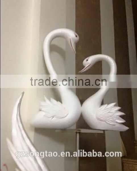 Indoor Concret Decorative Molds Swan Statue photo-3