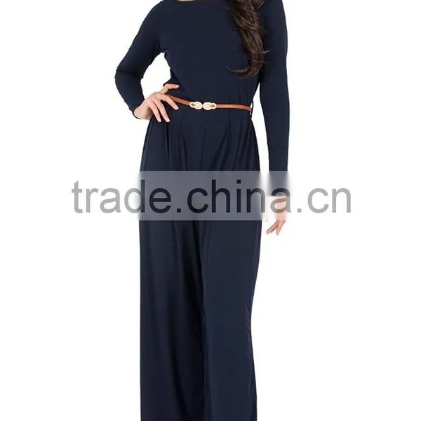 Black Jumpsuit Woman Long Pants Sleeve Wide Leg Jumpsuit Romper Playsuit Pant Suit photo-4