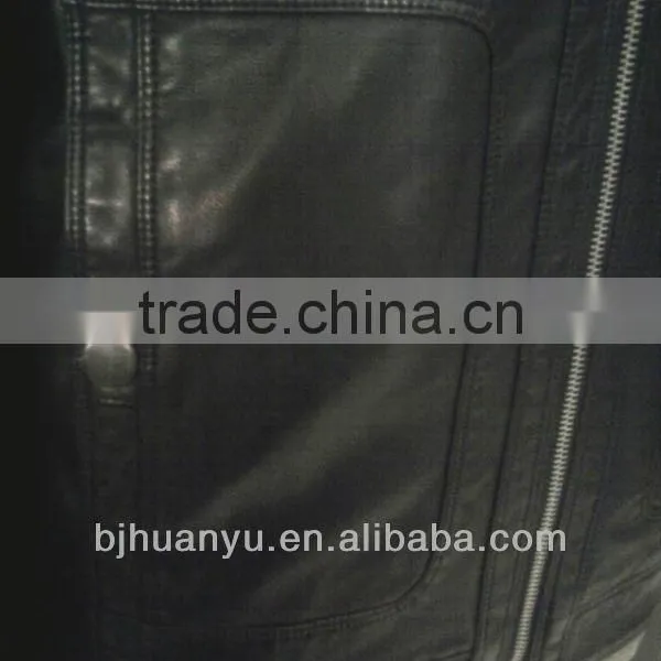 Man Casual Black PU Jacket 2015,, Men Jacket photo-2