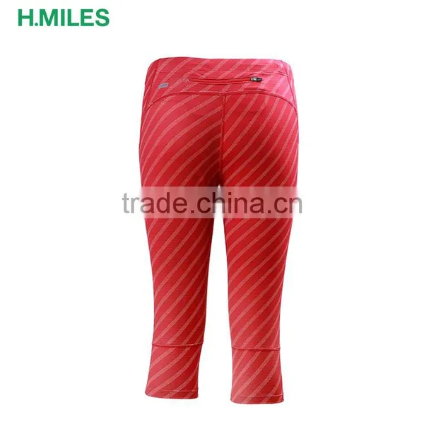 OEM/ODM Running Capri Women's Leggings With Back Zipeer Pocket photo-2