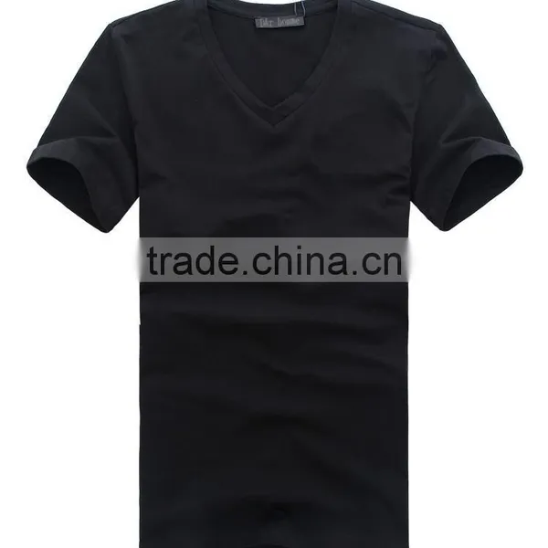 2016 Perfect Popular in China Hot Style Best Quality V-neck T-shirt for Men photo-2