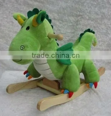 wholesale plush baby rocking dinosaur
