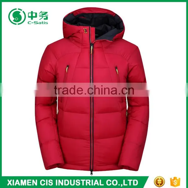 Top Quality Winter Thick Windproof Warm Mens Outdoor Down Jacket With Hood photo-3