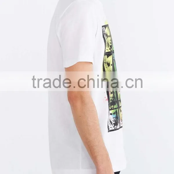 White Cotton T-shirt With Printed Pop Art Graphic of Andy Warhol photo-2