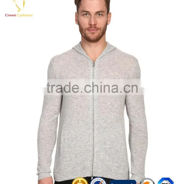 Plain Mens Merino Knit Cardigan Hoode, Mens Sweater Hoodie photo-4