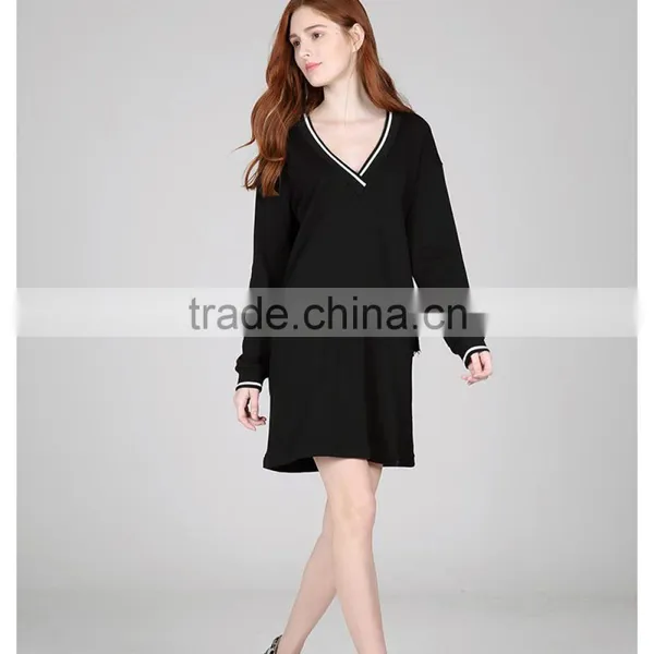 Long Sleeve Casual Summer Women Dress Cotton photo-2