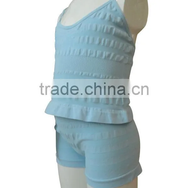 Nice Quality New Style Seamless Girl's Underwear Girl's Camisole & Boxer Sets photo-2
