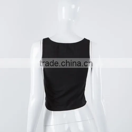 Top Selling Products 2017 Cotton Sleeveless Nightclub Top Sexy Clothes photo-6