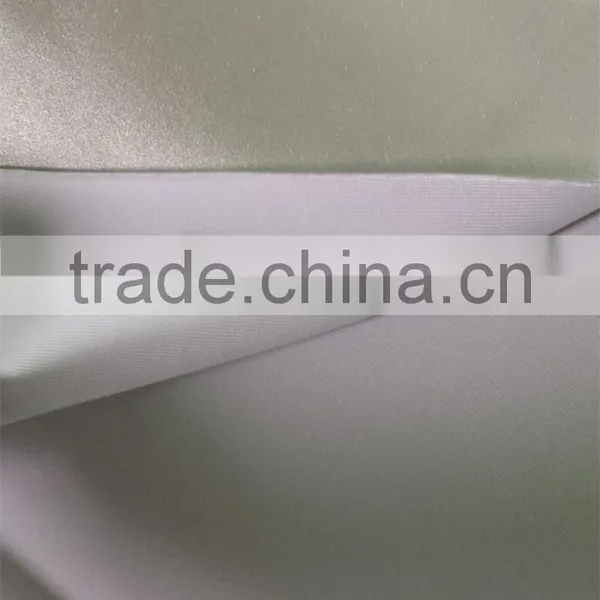 Metallic Silver Single Side Elastic Printed Reflective Knitting Fabric photo-4