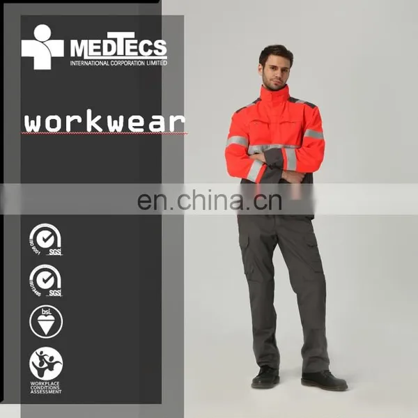 Red High-visibility Anti-static Safety Work Jackets Workwear photo-2