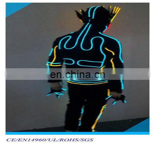 RGB EL Wire Clothes With el Wire Crown photo-2