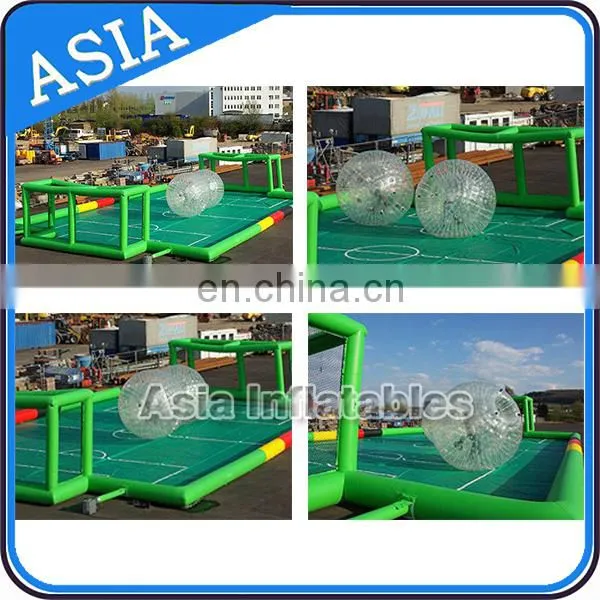 Giant Inflatable Soccer Field for Sale, Outdoor Inflatable Soccer Pitch for Fun photo-2
