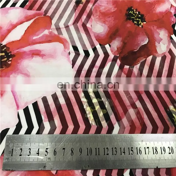 Factory Direct Sales Garment Digital Printed 100%Silk Crepe Satin Fabric photo-2