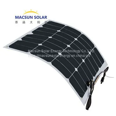 Factory Price Macsun Solar 200W Semi-flexible Monocrystalline Solar Panel photo-5