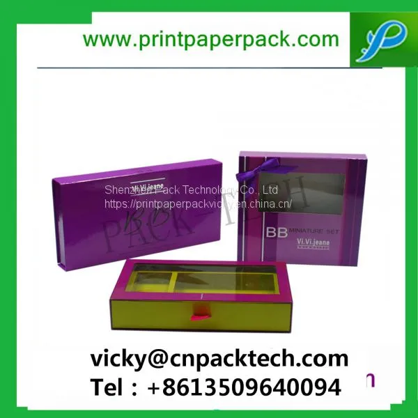Custom Rigid Cardboard PVC Window Cosmetic Perfume Packaging Paper Boxes Baby Care Product Packaging Perfume Packaging Box Makeup Box photo-2