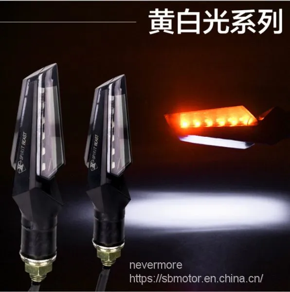Spirit Beast Motorcycle Modified Motorbike LED 2pcs/lot Turning Signals Light Two Colors ER102 L4 photo-2