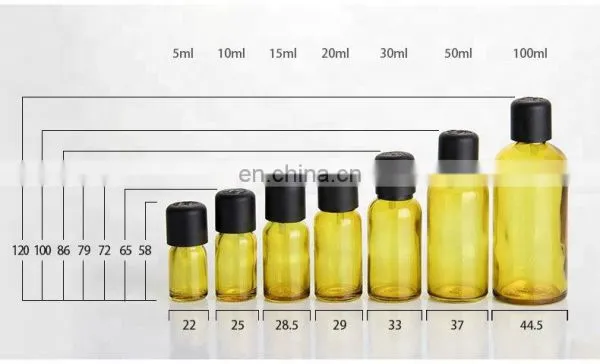 Pharmaceutical Industrial Use Amber Essential Oil Glass Bottle With Aluminum Pump photo-4