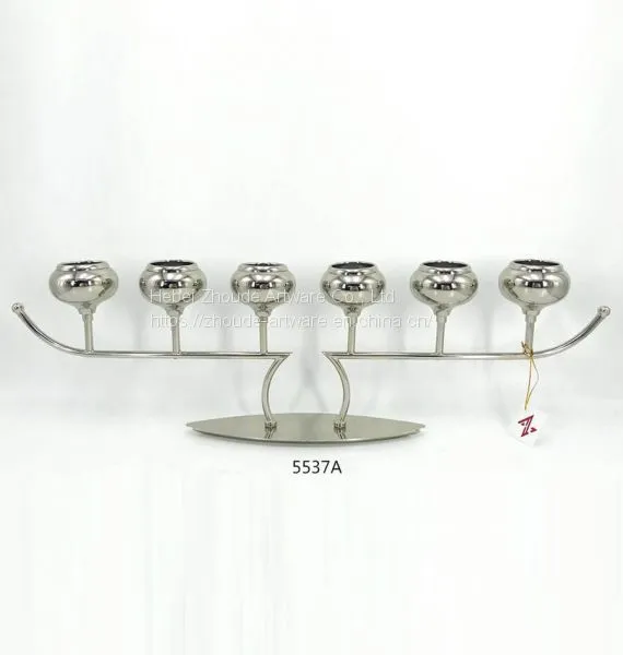 Latest Style Transformable Gold and Black Metal Candle Holder From China Factory photo-3