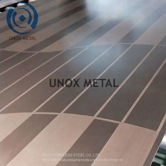 Customized Pattern Decoration Plate of Etched Stainless Steel Sheet Process