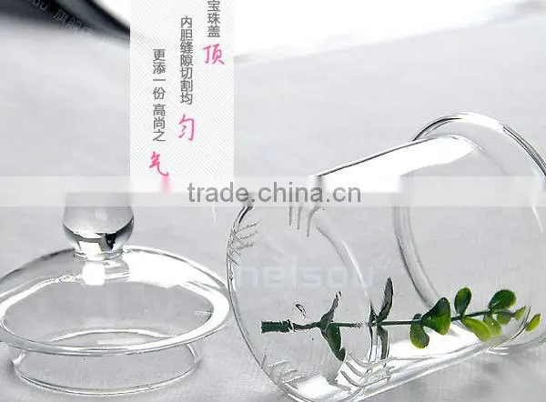 Glass Teapot 800ML Double-walled,High Temperature Resistant photo-3