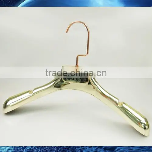 New Premium Gold Color Dress Plastic Hanger Suit Plastic Hanger With Gold Hook photo-2