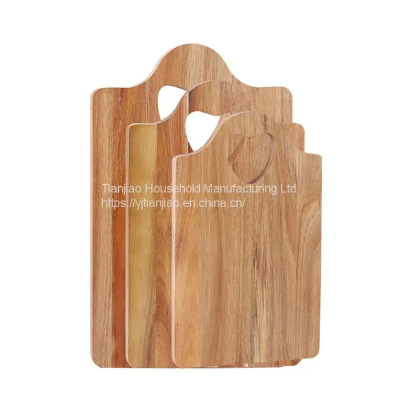 Custom Acacia Wood Cutting Board Set With Hanging Hole Kitchen Charcuterie Vegetable Meat Fruit Wooden Chopping Boards Sets photo-4