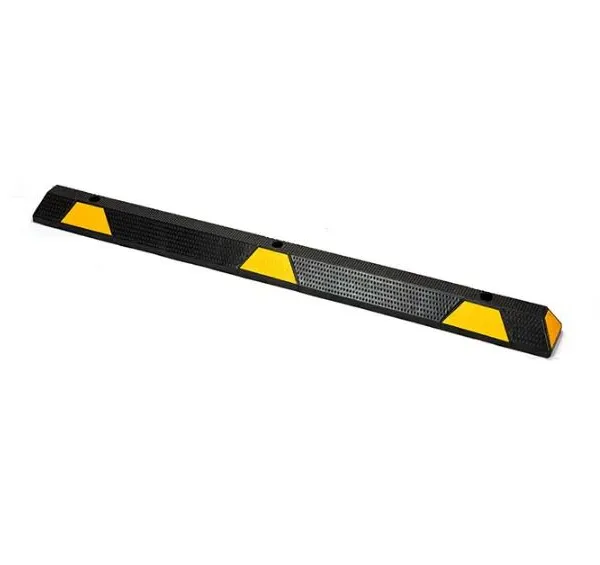 165cm Yellow and Black Rubber Plastic Locator Car Parking Wheel Stopper photo-2