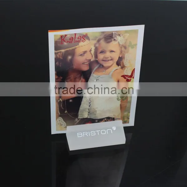 Frosted Acrylic Sign Holder Acrylic Block Sign Holder photo-5