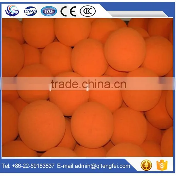 Free Sample Hard Concrete Pump Sponge Rubber Ball for Pipe Cleaning photo-3