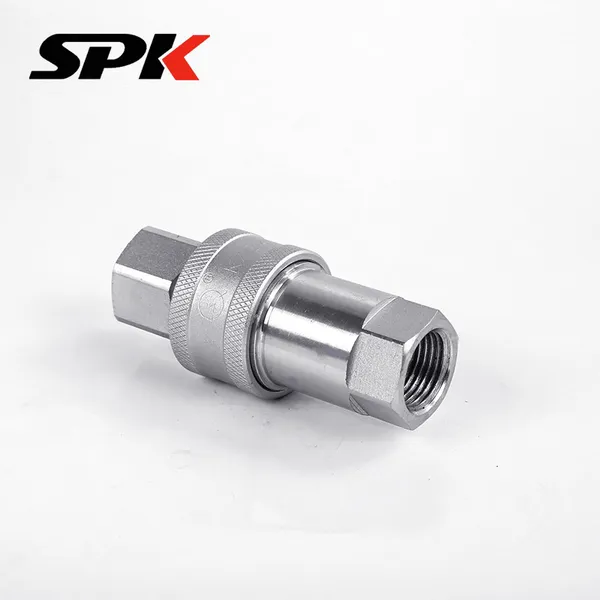 KZE Series British Standard (BSP) Open-Close Type Hydraulic Carbon Steel Quick Couplings, High-Pressure Hydraulic Tube Quick Disconnect Couplings photo-2