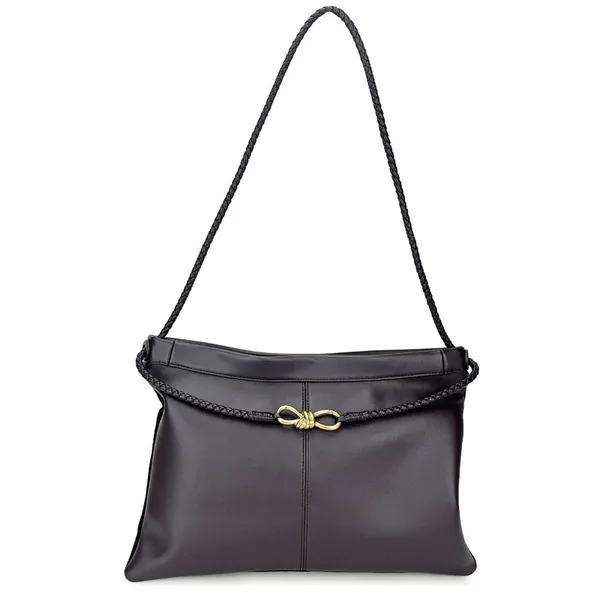 B-Home Andiamo Large Capaci op Bag Women's Handbag With Knot Soft Handle Tote Bag in Cowhide Leather photo-2