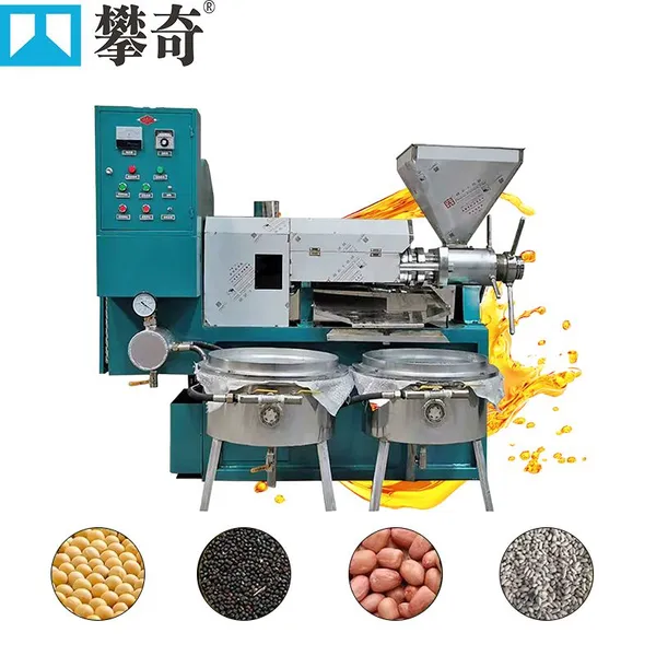 Heavy Duty Automatic Screw Oil Press With 7.5KW Motor and Gear Reducer